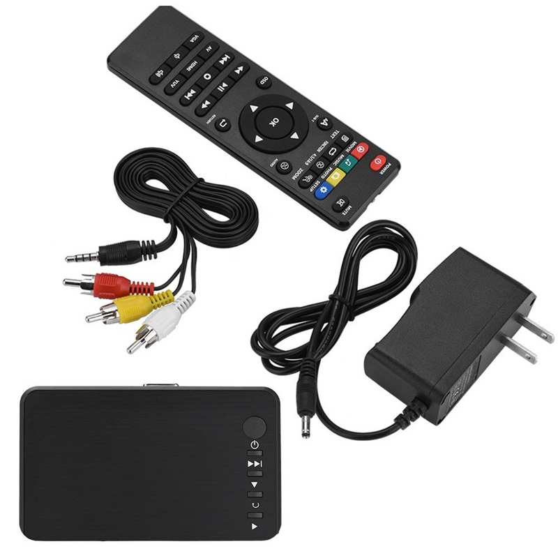 Hdmi-Compatibel 1080P Hd Audio En Video Multimedia Speler Met Ir Afstandsbediening 110V-240V