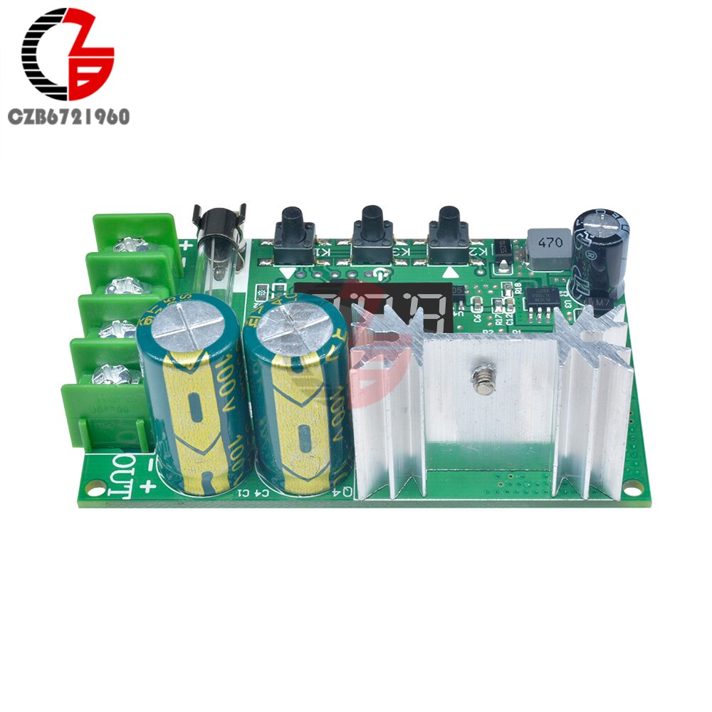 600W DC 12-60V 10A Digital PWM DC Motor Speed Controller Red LED Soft Start Brushless Motor Speed Control Power Regulator