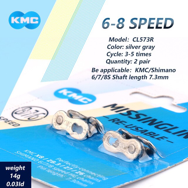 KMC Bicycle Missing Link 6/7/8/9/10/11/12 Speed RE-usable Bicycle Quick Magic Chain Button To Repair Chain perfectly connecting