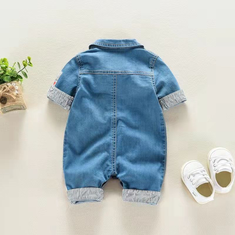 Diimuu Baby Kinderen Jongens Kleding Peuter Overalls Denim Broek Kids Casual Jumpsuits Lange Mouw Broek