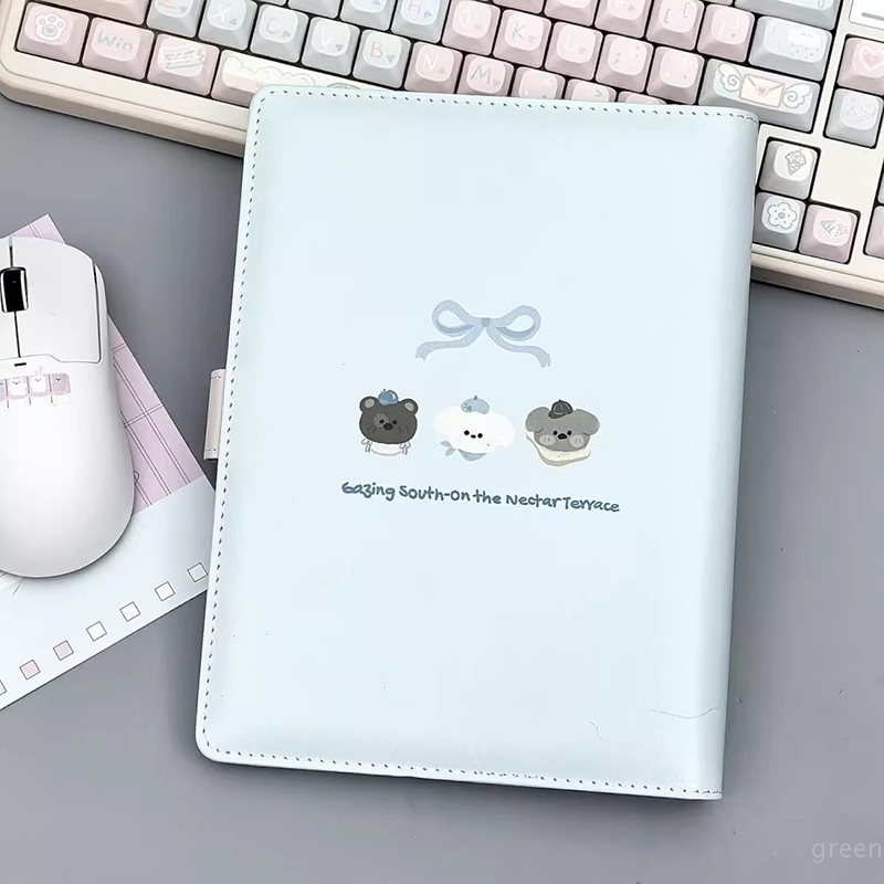 Album Photo en cuir PU, couverture de petit chien mignon, livre de rangement de photos Fangirl Star, livre de Collection d'album de reliure de carte idole de 3 pouces