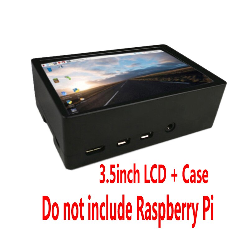 Raspberry Pi 4 model B 3.5 inch lcd met case touch screen display voor 4B: 3.5 and Black Case
