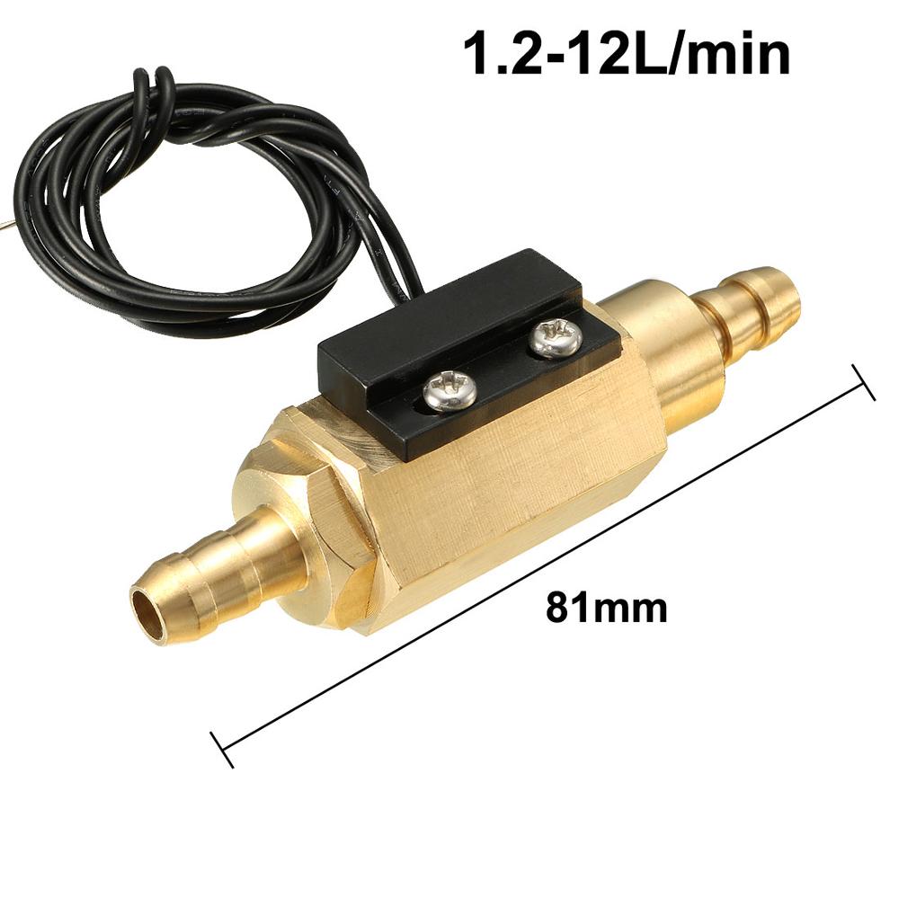12mm Hall Effect Liquid Water Flow Sensor Switch Flowmeter Meter 1.2-12L/min