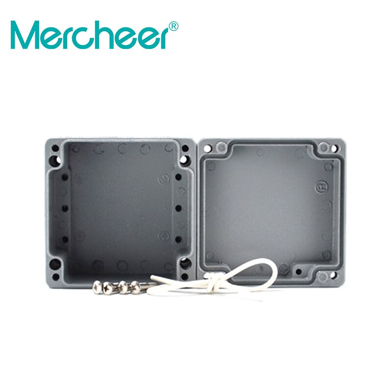 120 * 120 * 82mm metal box screw-mounted cast aluminum waterproof junction box outdoor IP66 dustproof square aluminum box