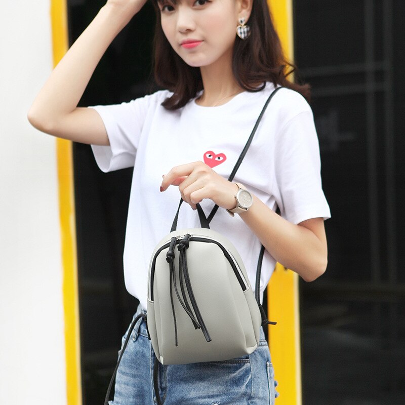 Riezman Dames Kleine Rugzak Vrouwen Lederen Schoudertas Mini Rugzakken Vrouwelijke School Rugzak Tas Voor Tiener Grils