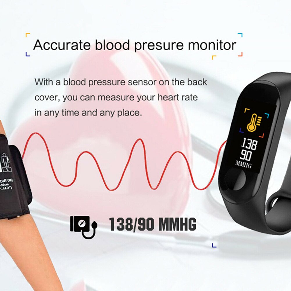 Smart Braclet 0.96in TFT Screen Heart Rate Sports Waterproof Sleep Monitoring Watch