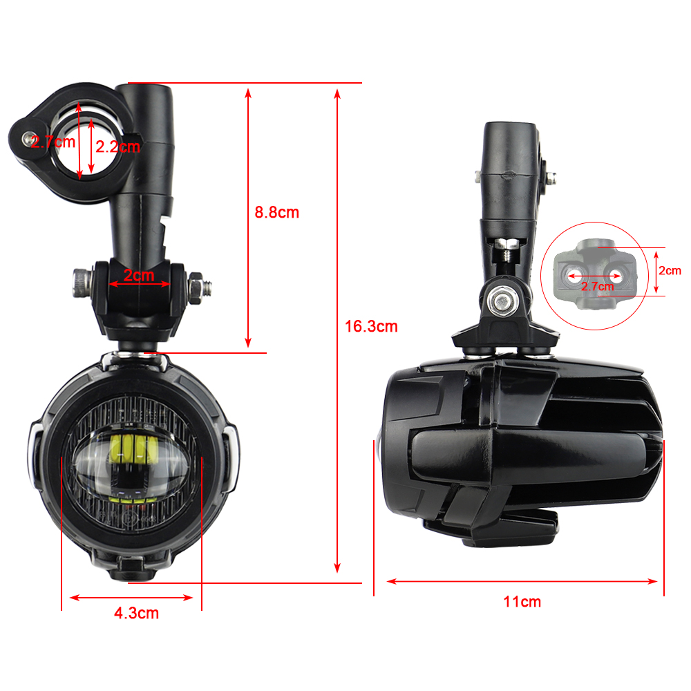 Luces LED antiniebla para motocicleta, luces auxiliares de conducción para BMW R1200GS LC R 1250GS R1250GS F800GS GSR1200 F850GS F750GS Adv