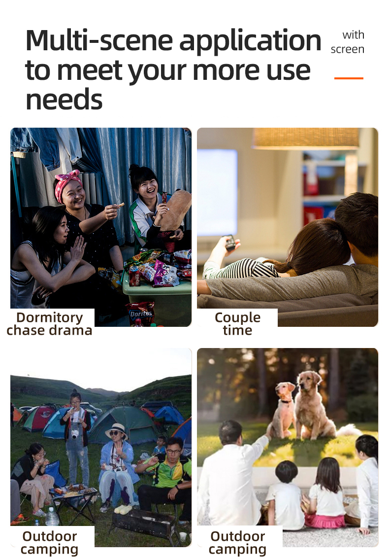 BEISTA T20 Projektor HD LED Mini-Projektor, unterstützt 1080p, HDMI USB tragbarer Kino-Beamer-Projektor Mini-Projektor tragbar