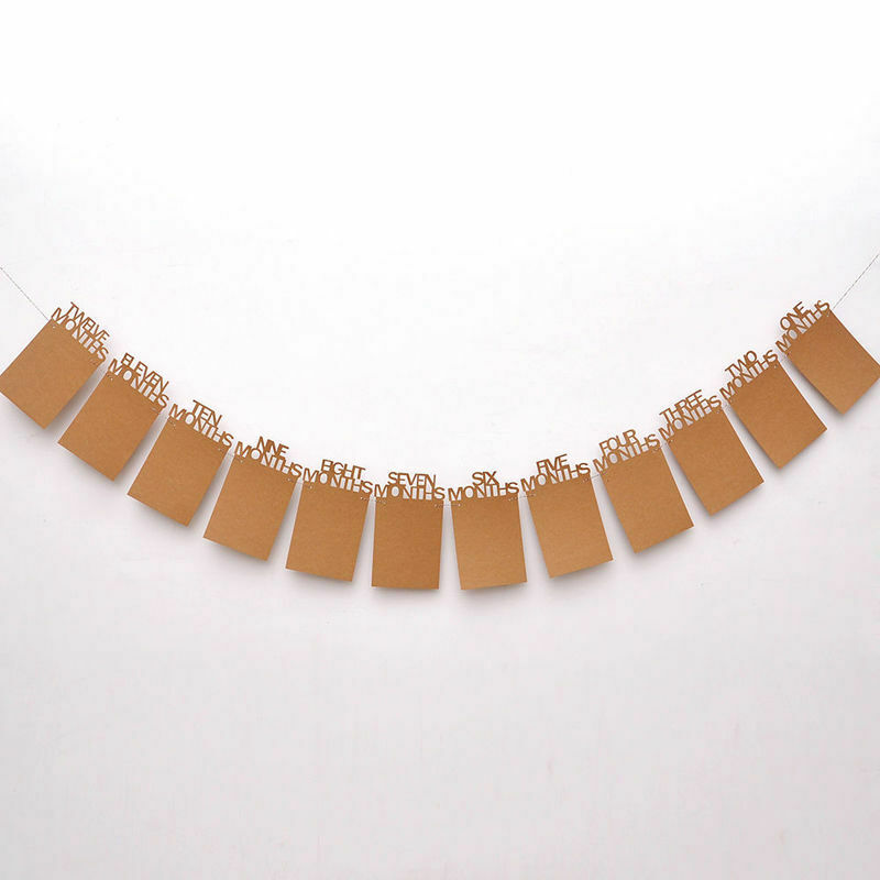 Baby 1st Verjaardag Jongen Meisje 12 Maand Foto Banner IK BEN EEN Photo Booth Banner Mijn Eerste Verjaardag Decoraties kids