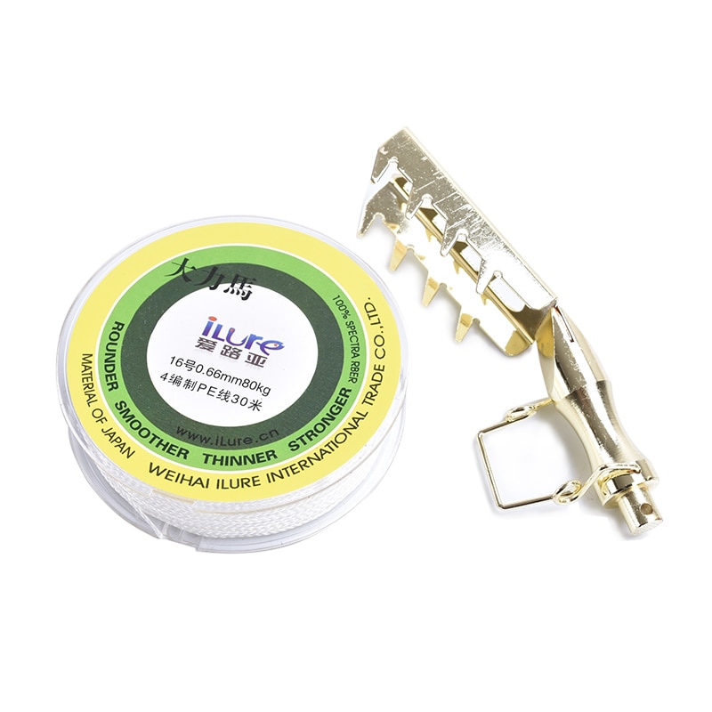 Rustfritt stål agn retriever agn redning lokke seeker agn saver fiskeredskap verktøy med 16# 30m pe line