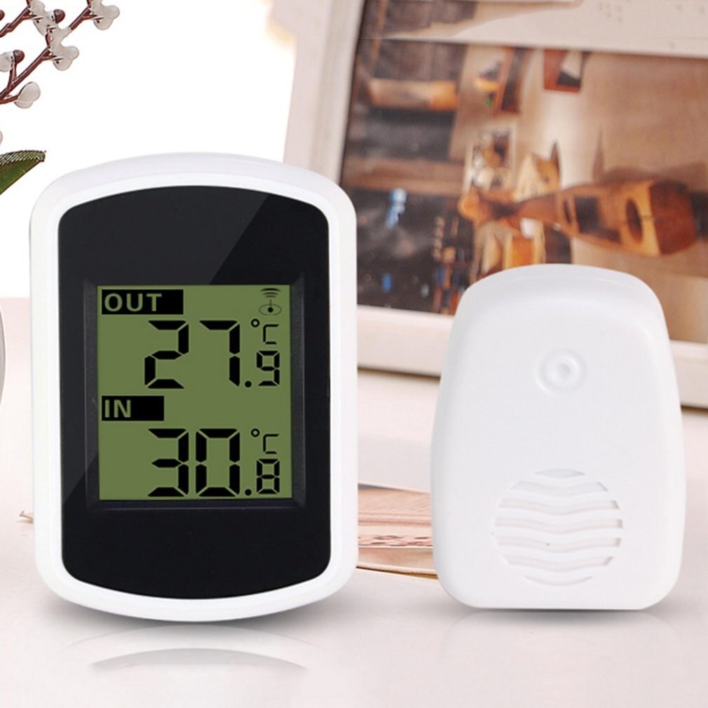 Digital LCD Thermometer Indoor Outdoor Wireless Temperature Meter Sensor Temperature Measurement Ambient Weather Tester