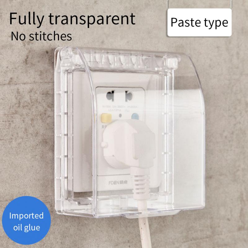 Waterdichte Doos 86 Soort Universele Transparante Schakelaar Cover Zelfklevende Gelijmd Badkamer En Keuken Socket Splash Doos: 01