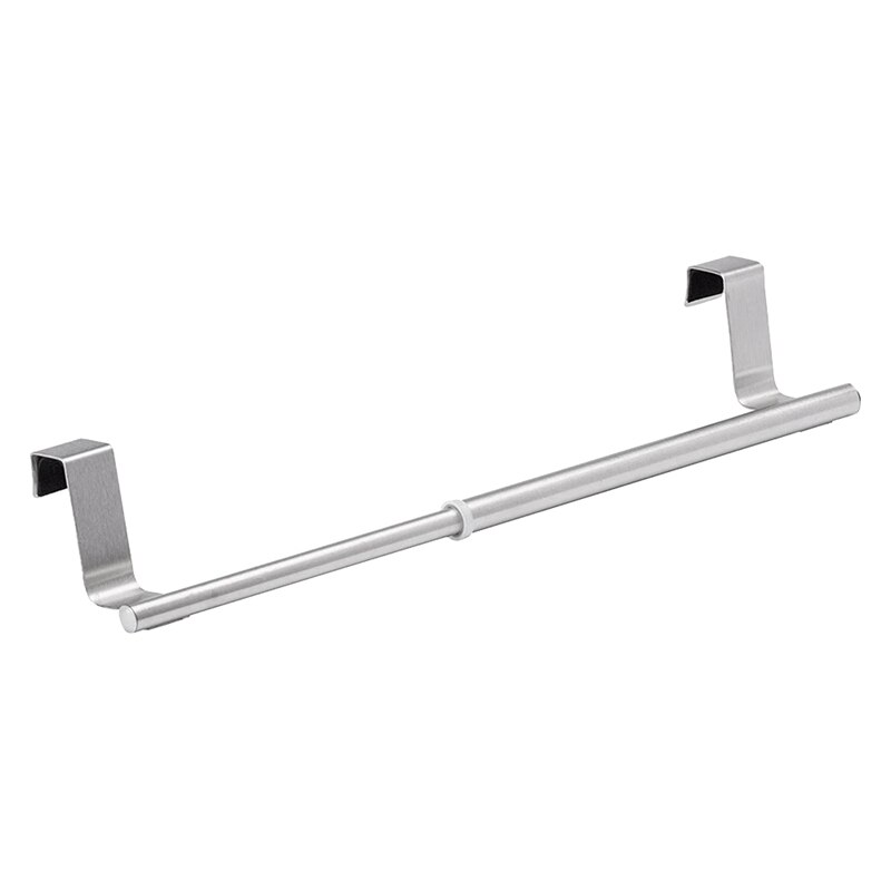 Toallero telescópico sin perforación, toallero de acero inoxidable, soporte de anillo, toallero para invitados de baño