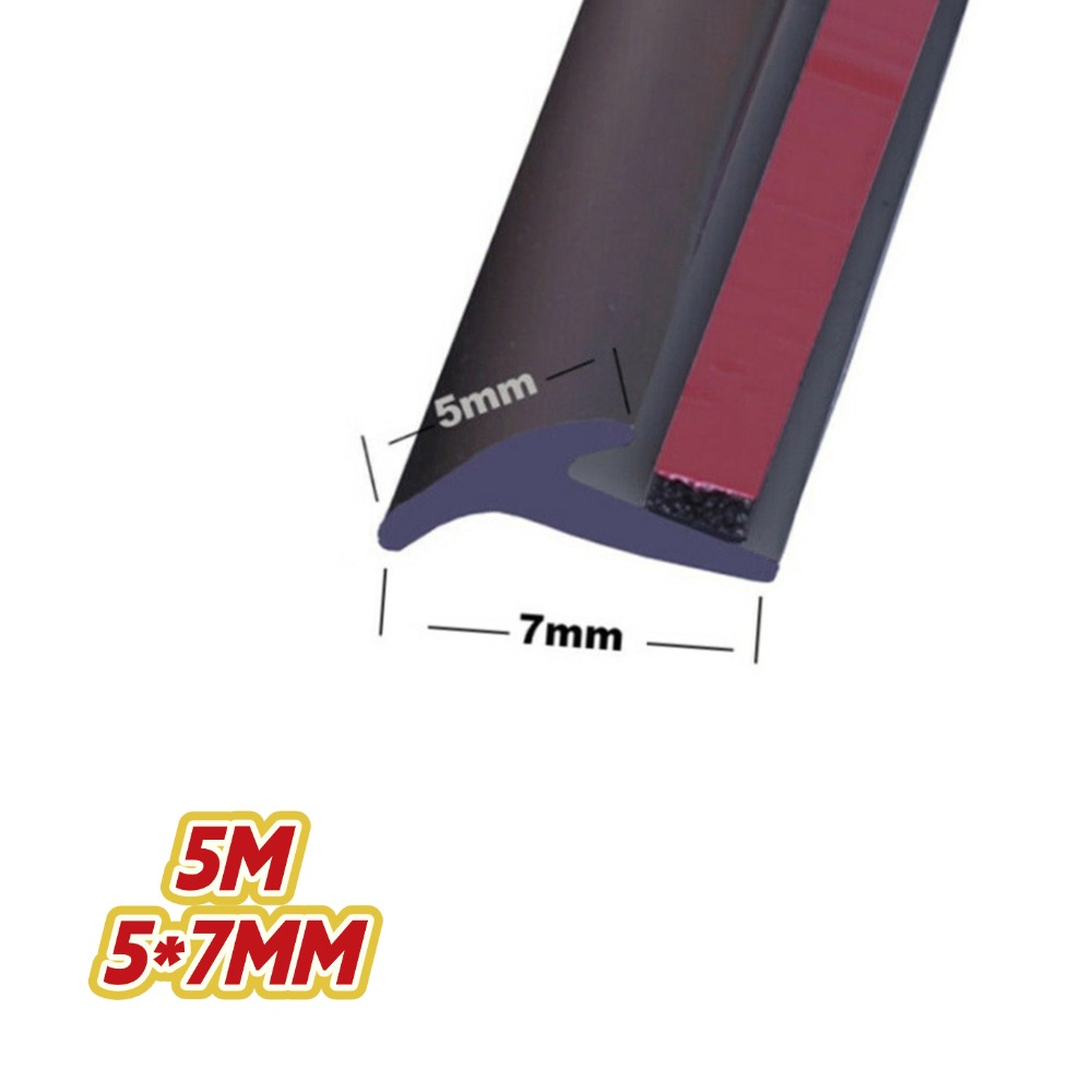 4M T-shaped Sealing Strip Rubber Car Sealing Strip Inclined Edge Trim Rubber Universal Car Door Protection Edge Guards Trim: MULTI