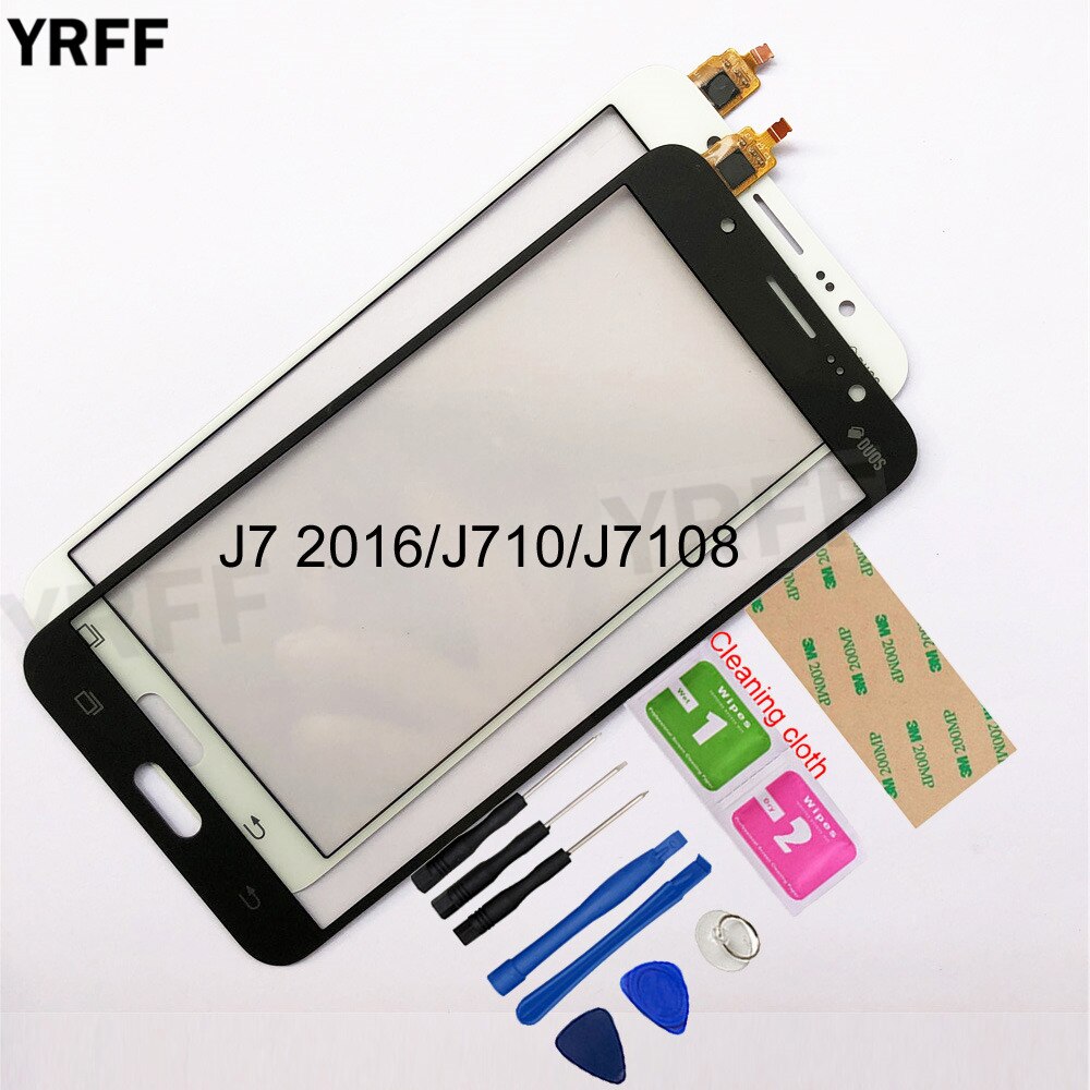 5.5 for for para samsung galaxy j7 2016 j710 j7108 sensor de toque digitador da tela toque lente vidro painel