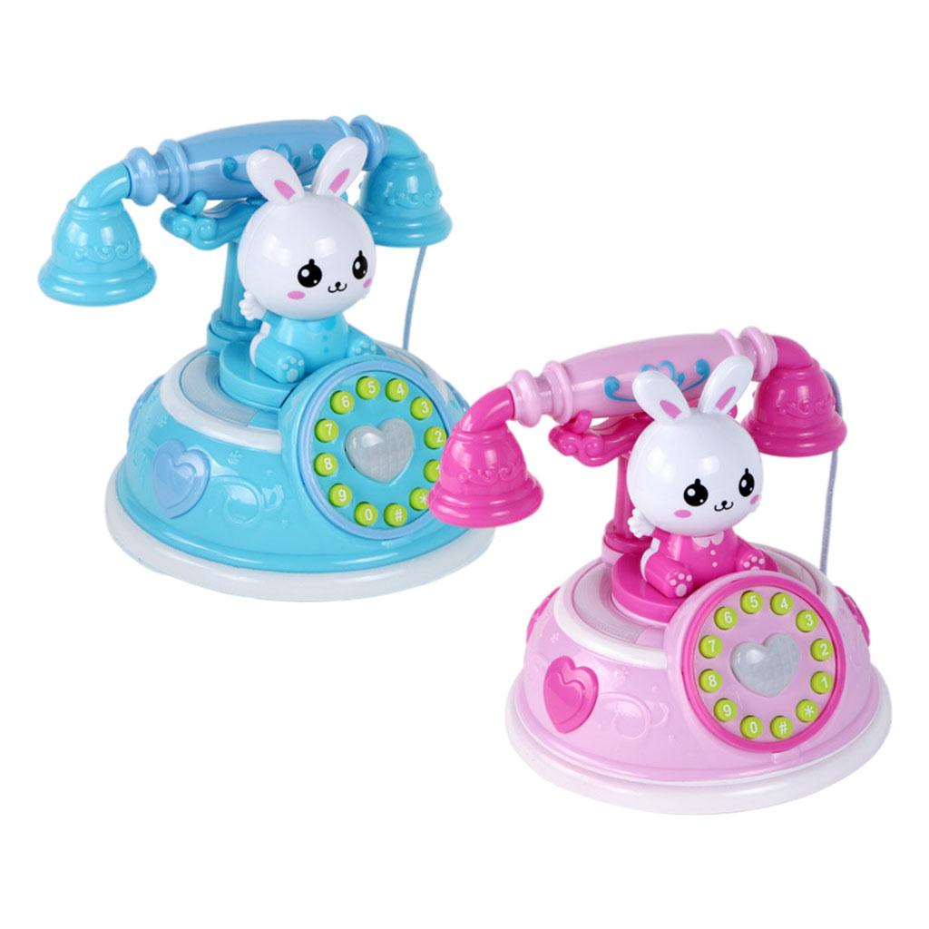Multifunctioneel speelgoedtelefoontje, gesimuleerde vaste lijn, speelgoedtelefoontje voor baby's en peuters