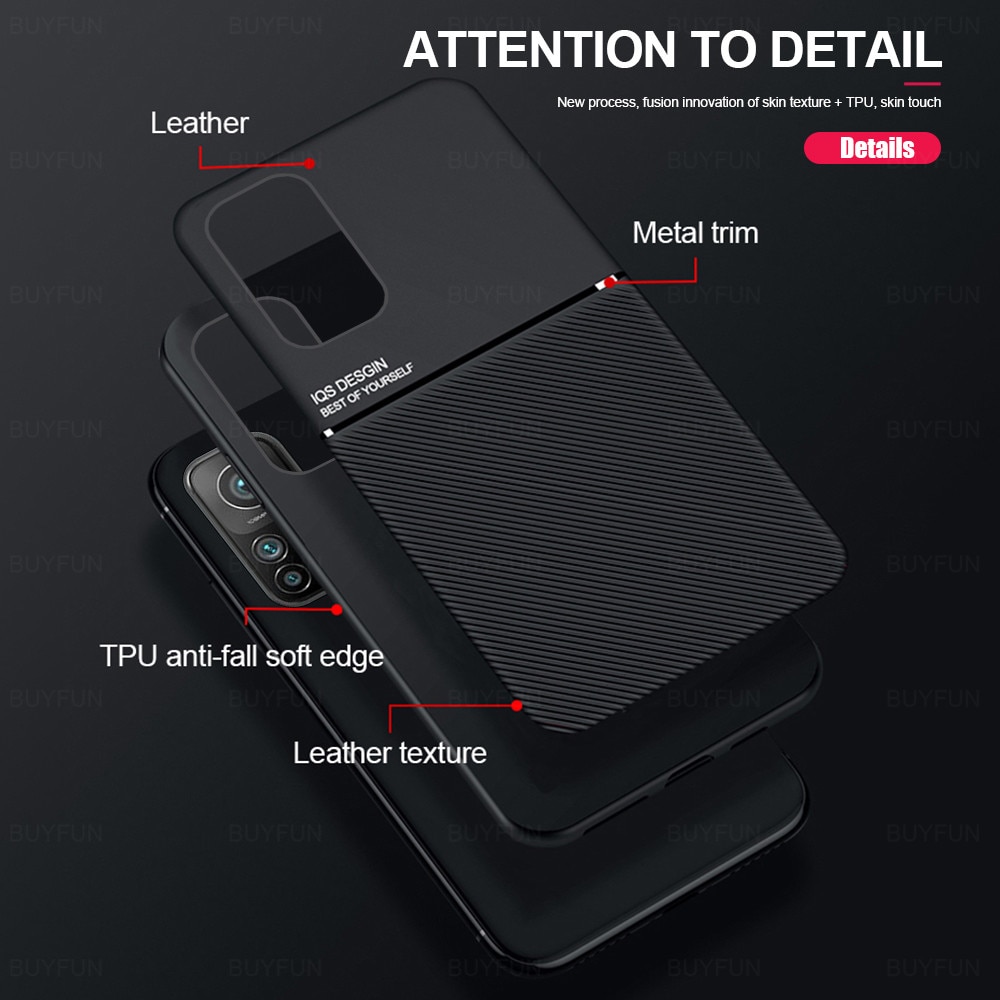 Xiaomi-funda con textura de cuero para xiaomi mi10t mi 10t pro, protector magnético para teléfono móvil, a prueba de golpes, para xiaomi mi10t mi 10t pro lite mi10tpro