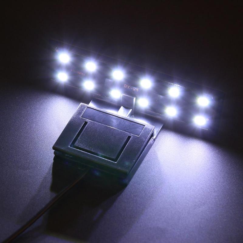 Lámpara de acuario superfino de 5W, Luz LED resistente al agua para pecera, plantas acuáticas, iluminación con Clip, suministros para peces