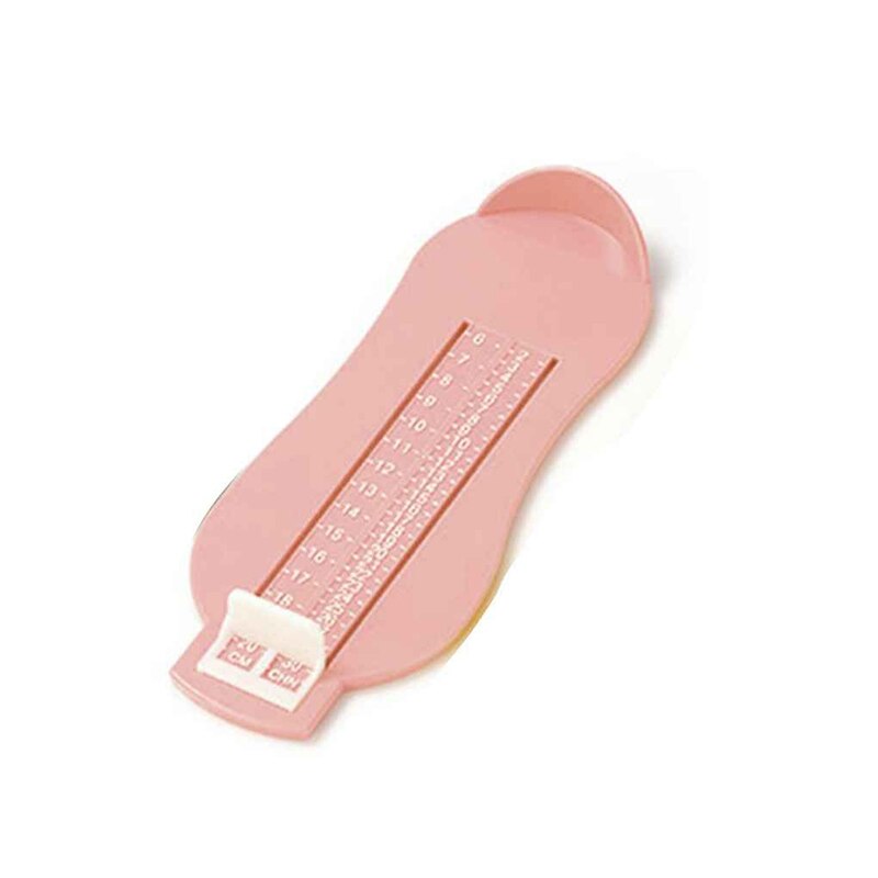 Voet Maatregel Gauge 3 Kleuren Baby Kid Voet Heerser Schoenen Maat Meten Heerser Schoenen Lengte Groeiende Voet Fitting Ruler Tool maatregelen: light pink