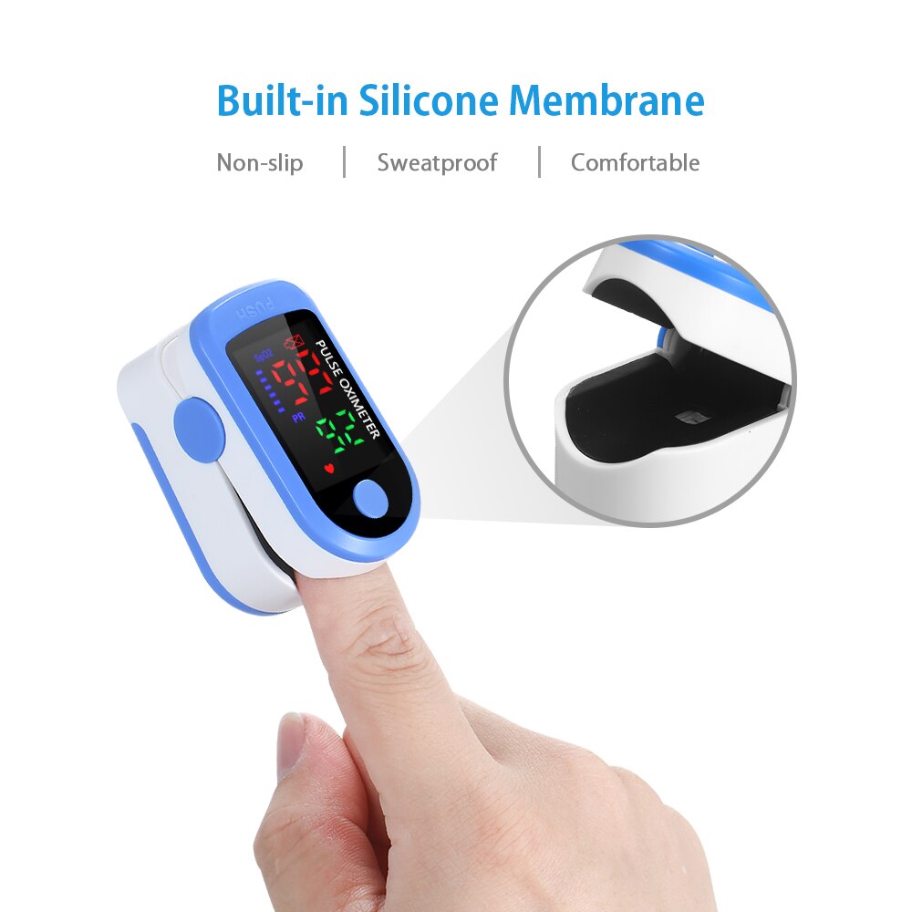 Portable Finger Pulse Oximeter LED Heart Rate Monitor Tool Digital Pulse Oxymeter Dedo Blood Oxygen Saturation Saturometro