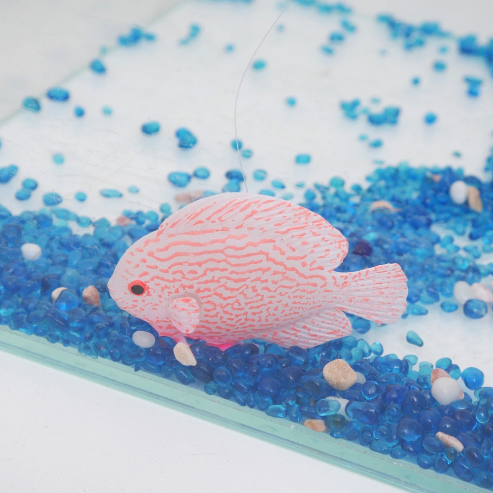 1PCS Luminous Glow In The Dark Artificial Aquarium Goldfish Ornament Fish Tank Jellyfish Pet Decoration Fast