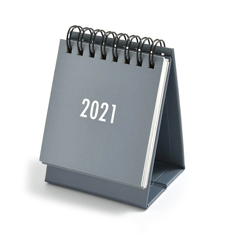 2021 semplice calendario serie in bianco e nero doppio ordine del giorno giornaliera organizzatore annuale per ufficio: leggero grigio