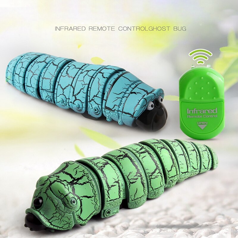 Infrared Remote Control Caterpillar Toy Funny Rc Animal Toy Novelty Gaggle Toy Tricky Toys Reptile Insect Electric
