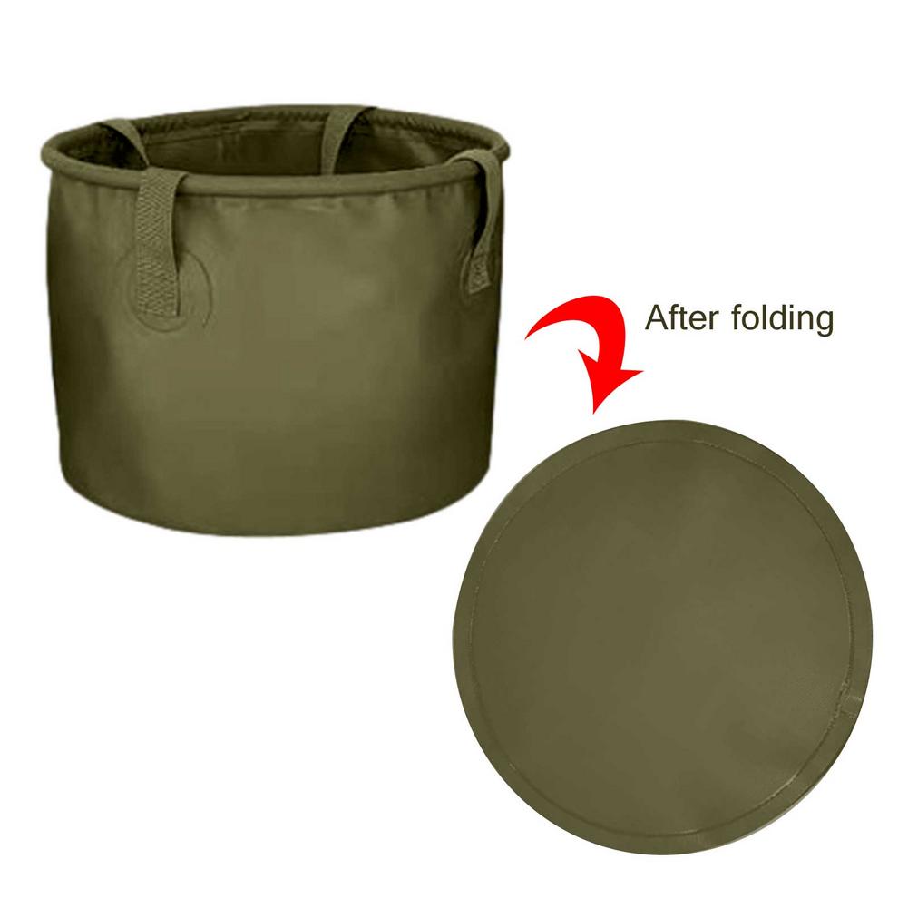 Seau rond pliable Portable, bassin d&#39;eau pliable en PVC seau de pêche étanche voyage en plein air Camping pique-nique stockage d&#39;eau