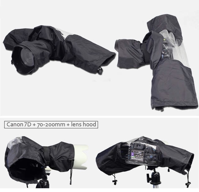 Cámara DSLR resistente al polvo y a la lluvia, funda para la lluvia para Canon 7D, Nikon D750 y Sony 70-200