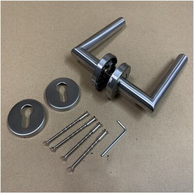 Modern Fire prevention stainless steel tube door pull handle stainless steel latch fInvisible door handle split lock handle