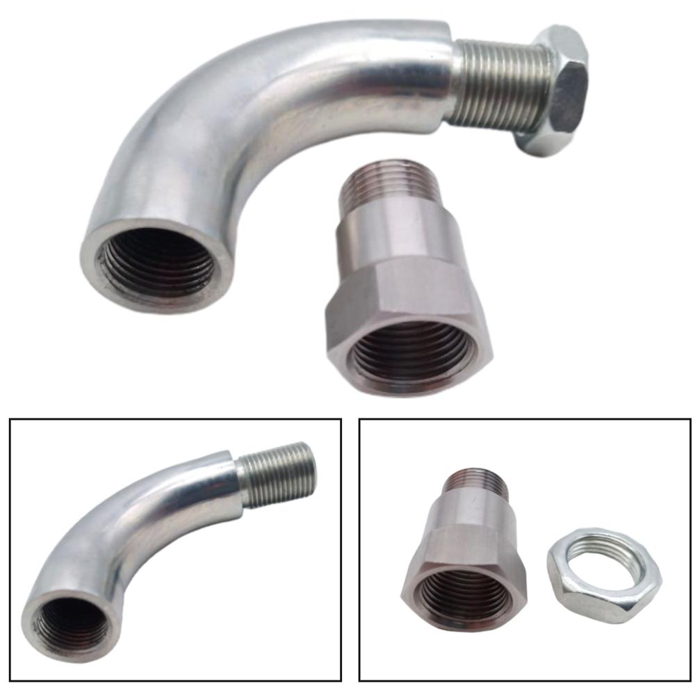 Car Exhaust O2 Oxygen Sensor Extender 90 degree 02 bung Extension M18 X 1.5