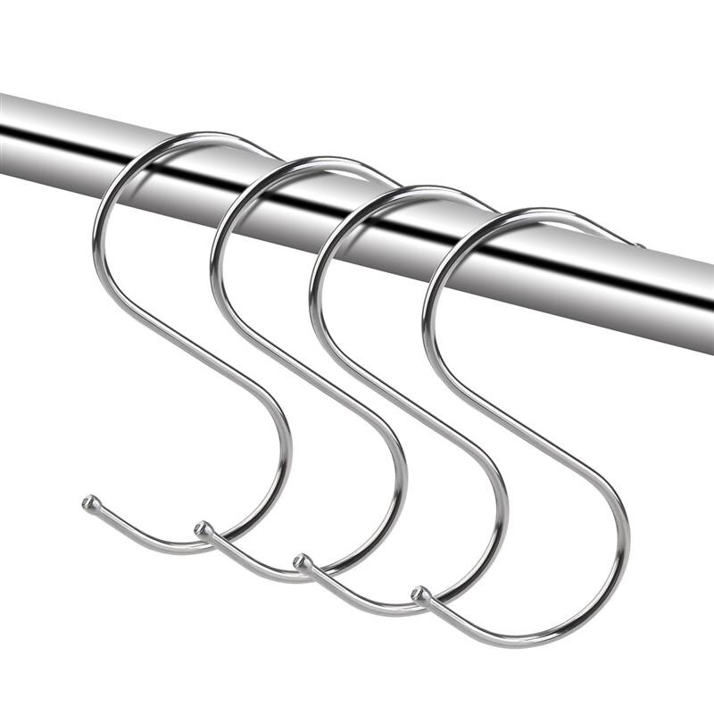 10 stk s-formede kroker hengende henger oppbevaringsholdere rustfritt metall kleshengere kroker kjøkkenartikler rustfritt stål antirust krok