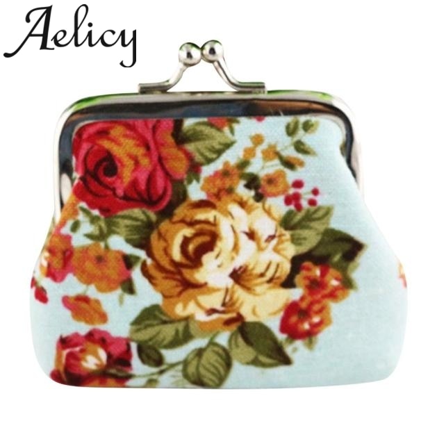 Aelicy Retro Vintage Bloem Portemonnee Portemonnee Effen Kleur Credit Card Case Portemonnee Pakket Kaarthouder Dame Portemonnee Clutch Bags