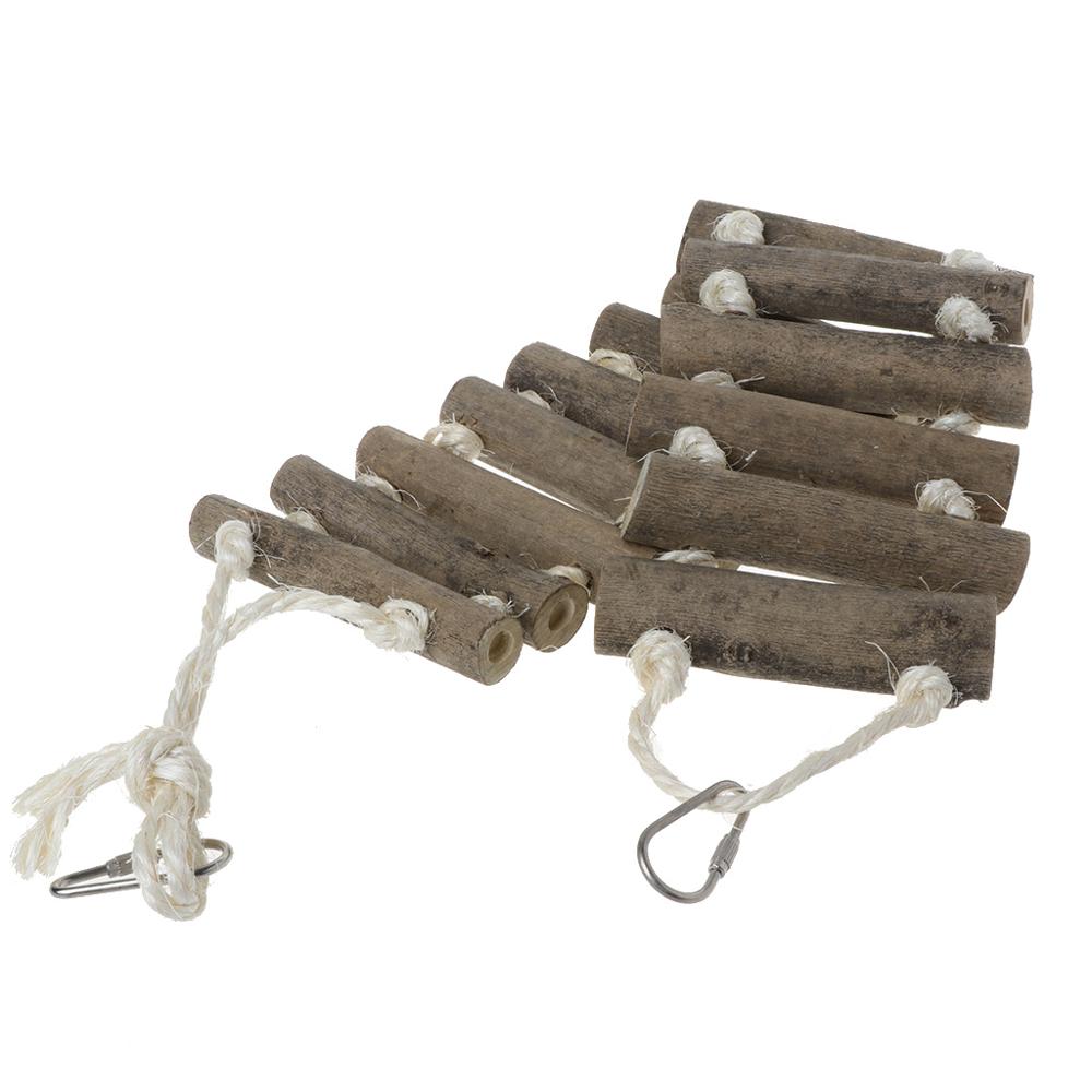 Prevue Hendryx Naturals Coco Hideaway Bird Toy With Ladder – 12x4.5 Inch, 100% Natural Materials For Small Birds