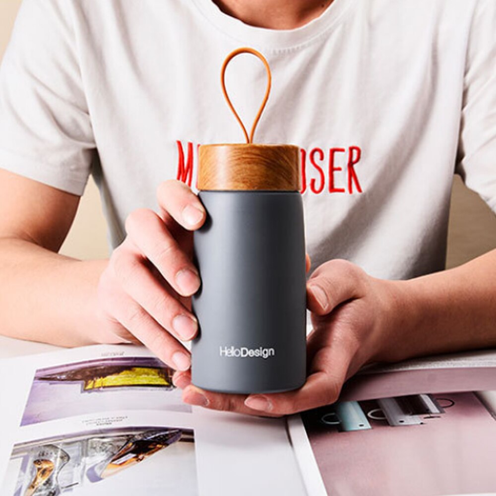 Kaffemugg 304 tumlare i rostfritt stål vattentermos vakuumkolv mini vattenflaska bärbar resemugg termokopp