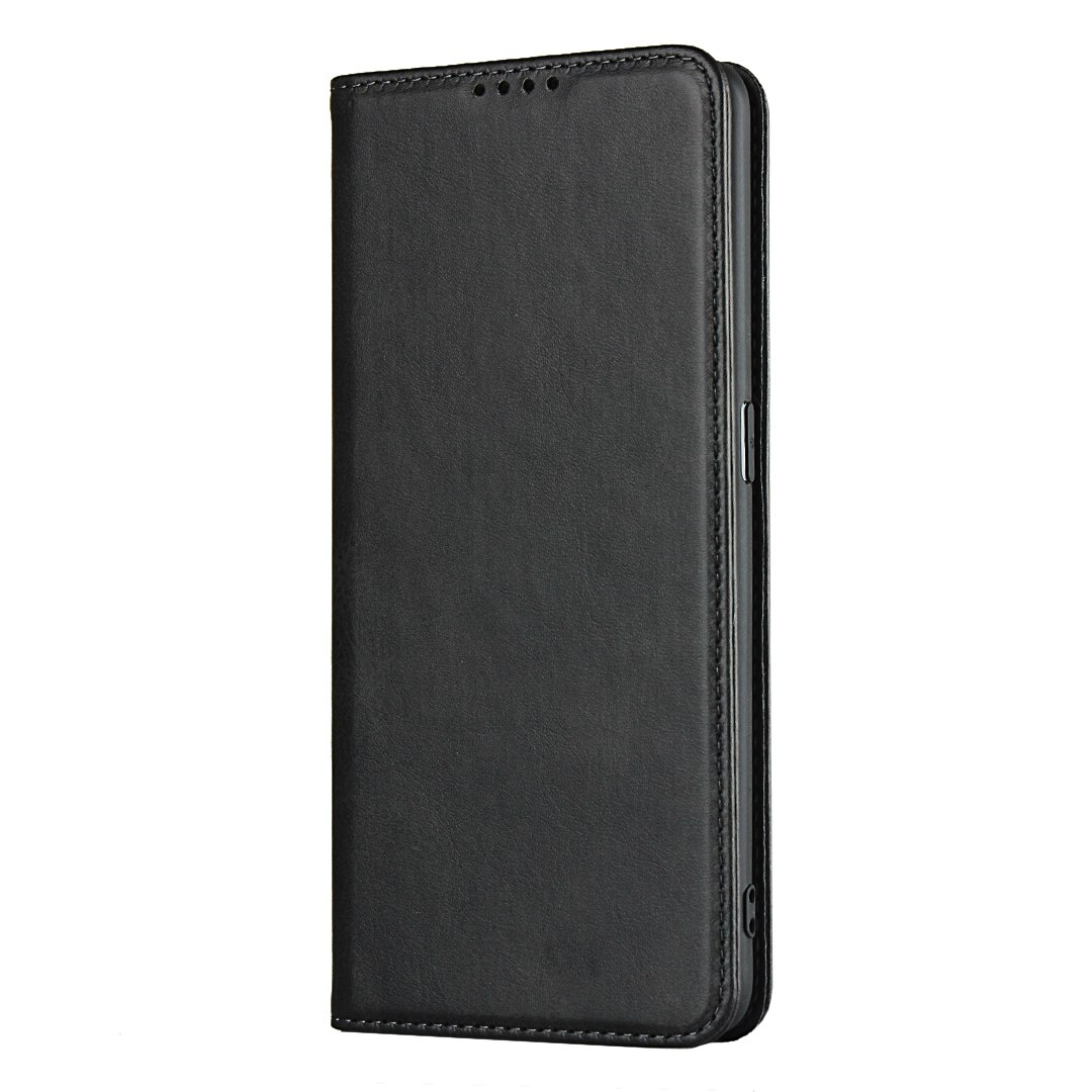 Leather case For OPPO Find X2 Pro 6.7" Flip case card holder Holster Magnetic attraction Cover Case Wallet Case: Black / Case add Glass Film