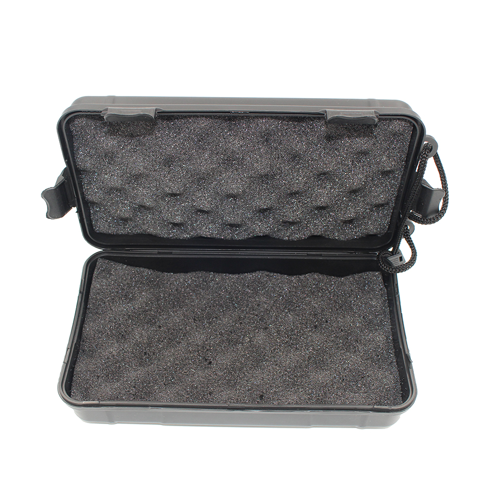 Lighting Accessories Storage Box Flashlight Torch Lamp Case Plastic Fall Waterproof 20*11*4.5cm Black Universal Anti
