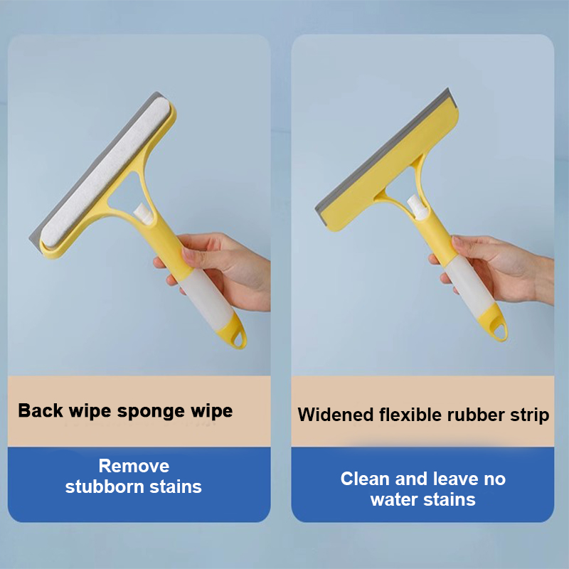 SEAMETAL limpiaparabrisas de limpieza de vidrio de coche 3 en 1 limpiador de parabrisas de ventana de puerta de coche escurridor con botella de Spray para herramienta de lavado de casa de coche