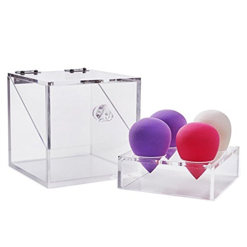 Make-up Foundation Diamond Collection 4-Slot Acryl Make Up Blender Case