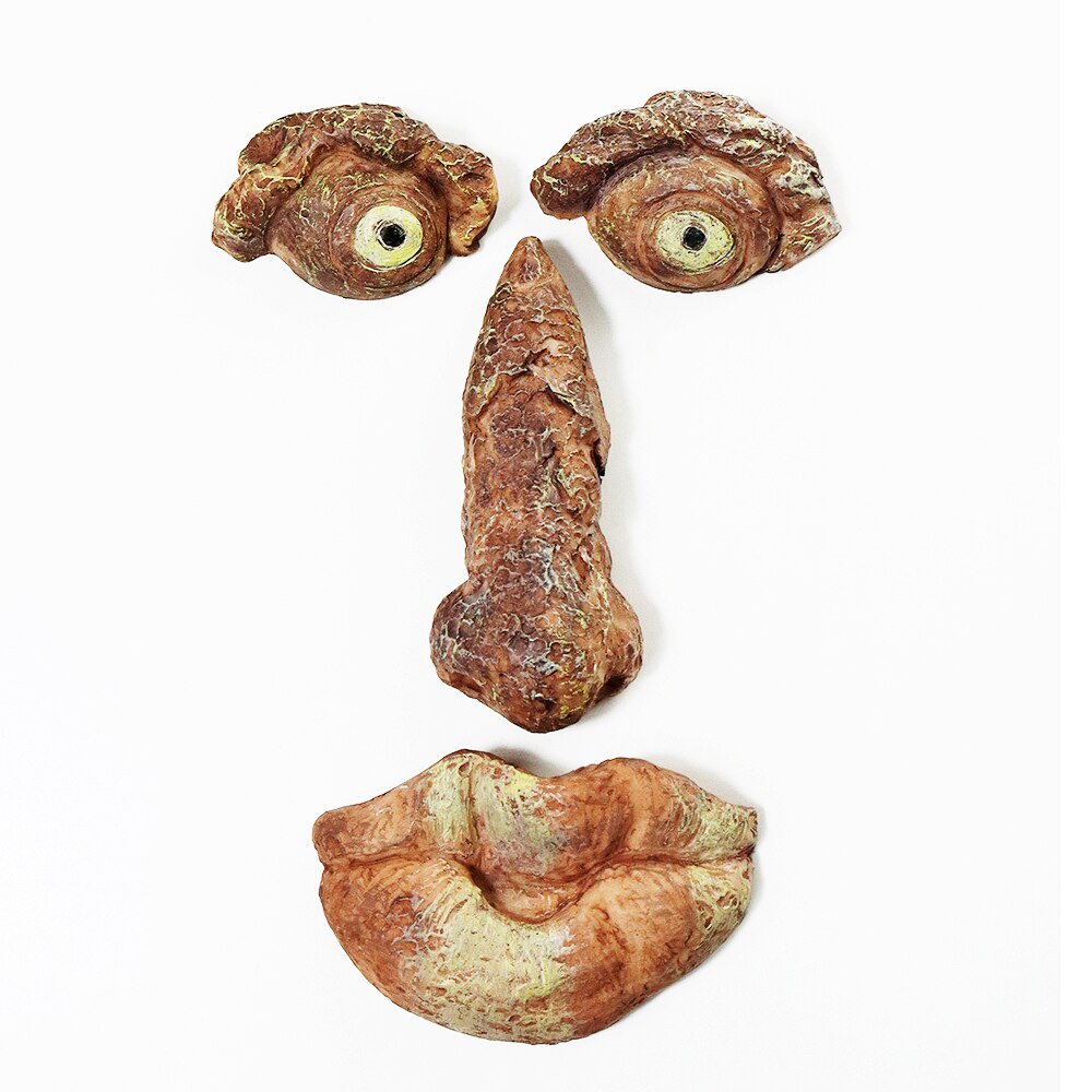 Old Man Tree Hugger Yard Art Outdoor Funny Tree Sculpture Bark Face Decor Resin Face Easter Props For Home Garden Decor: B