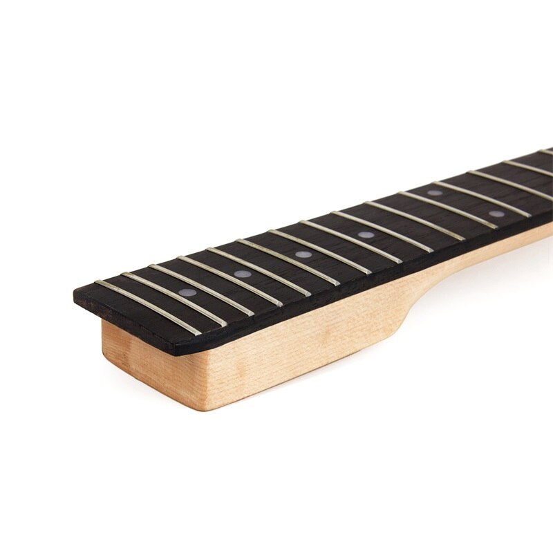 Banaan Gitaar Hals Maple Toets 22 Frets Voor Elektrische Gitaar Hals Vervangende Onderdelen White Dot Inlay Matt