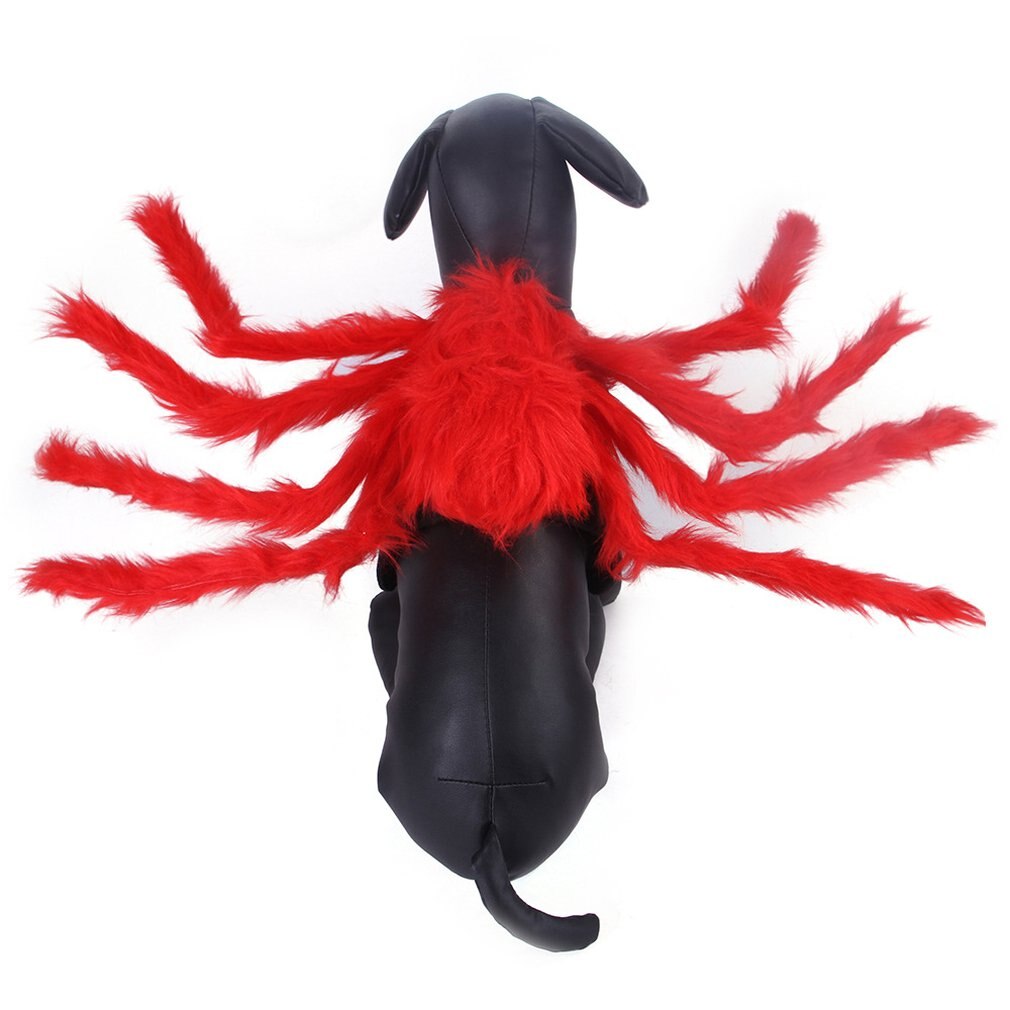 Kæledyr halloween jul simulering edderkop ben tøj egnet til katte og hunde let at bære og tage af