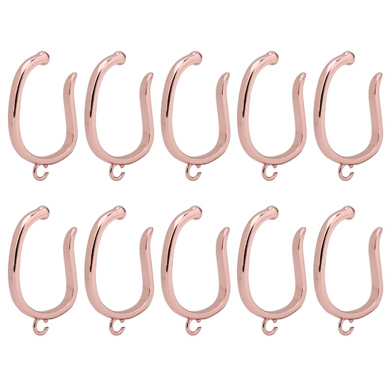Franse Oor Clip Vrouwelijke Oorhaak Oor Bot Clip 14K Gold Ear Clip Artefact Zonder Gat Oor Clip Hoge gevoel Oorbel Converter: Rose gold 10pcs