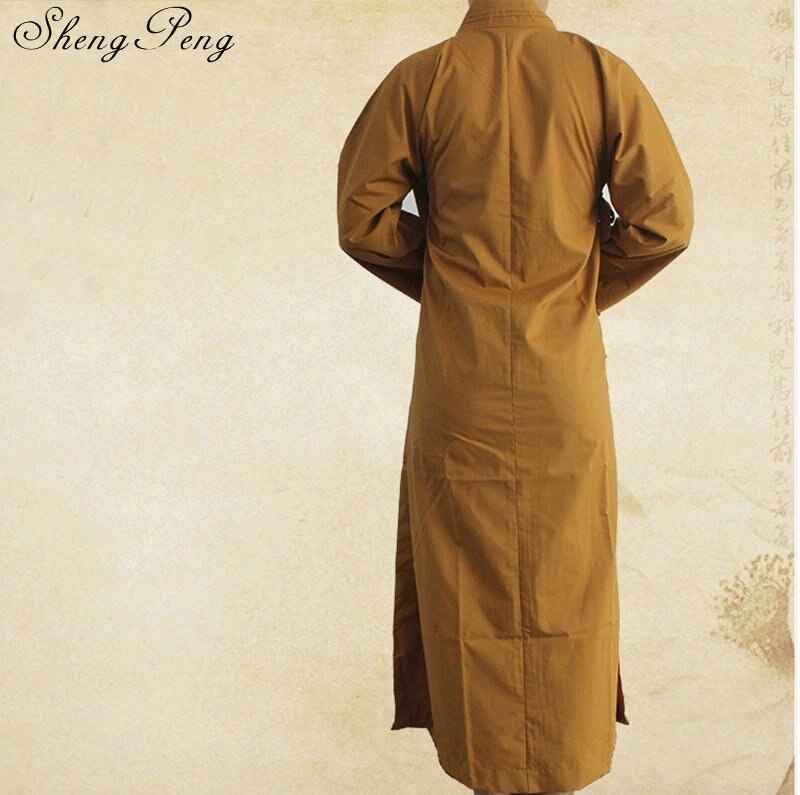 Batas de monje budista para hombres, ropa tradicional de monje chino shaolin, uniforme, Q272