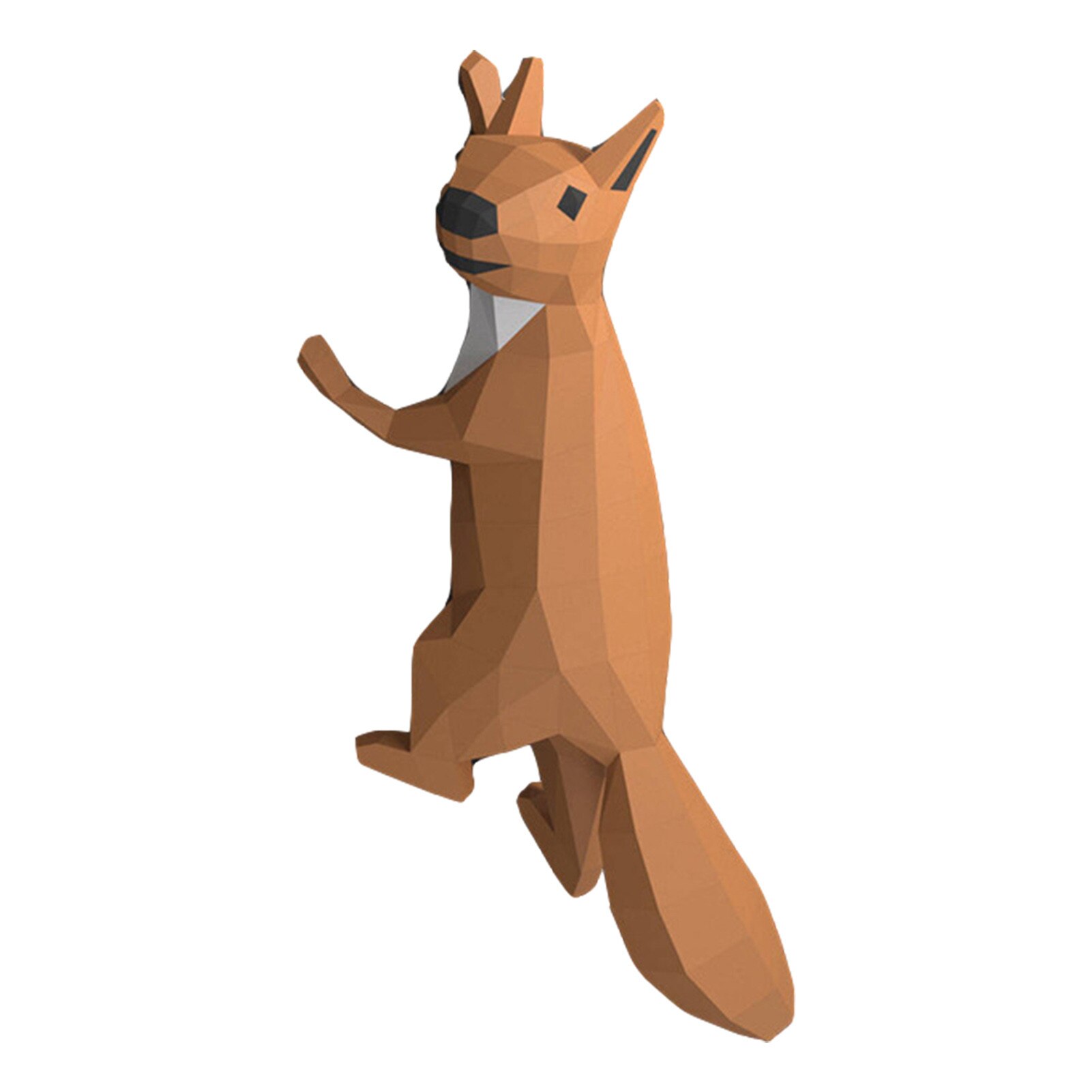Cute Traditional Animal Composition 3D Squirrel Geometric Origami Origami Squirrel Geometric DIY Handmade Home Decoration forKid: Default Title