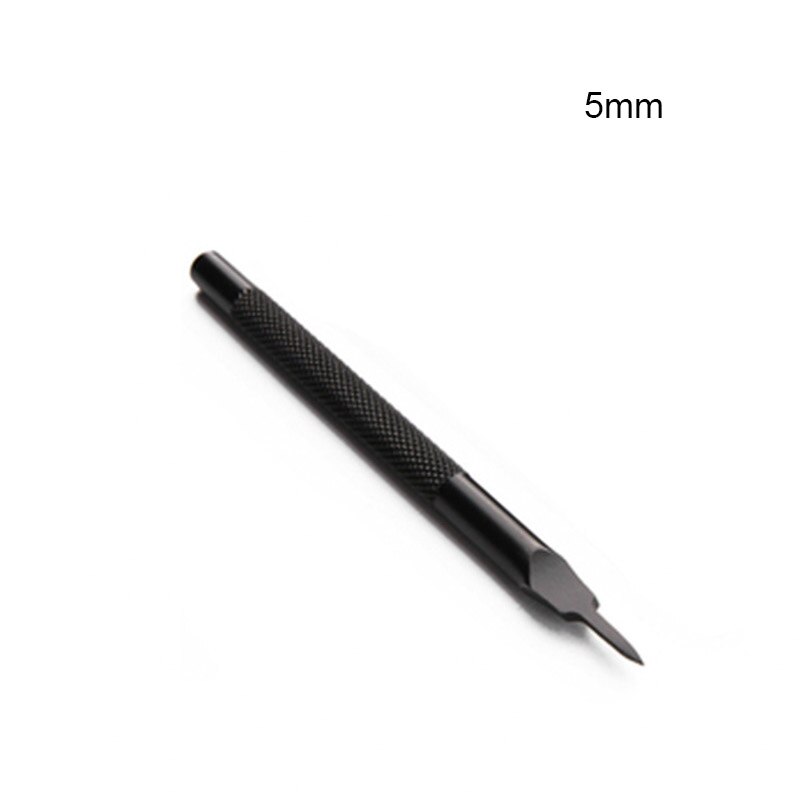 Perforadores de acero para cuero, herramientas de artesanía de 1, 2, 4, 6 puntas, cincel de punta de diamante, 3/4/5/6mm: 5mm 1 Prong 1pcs
