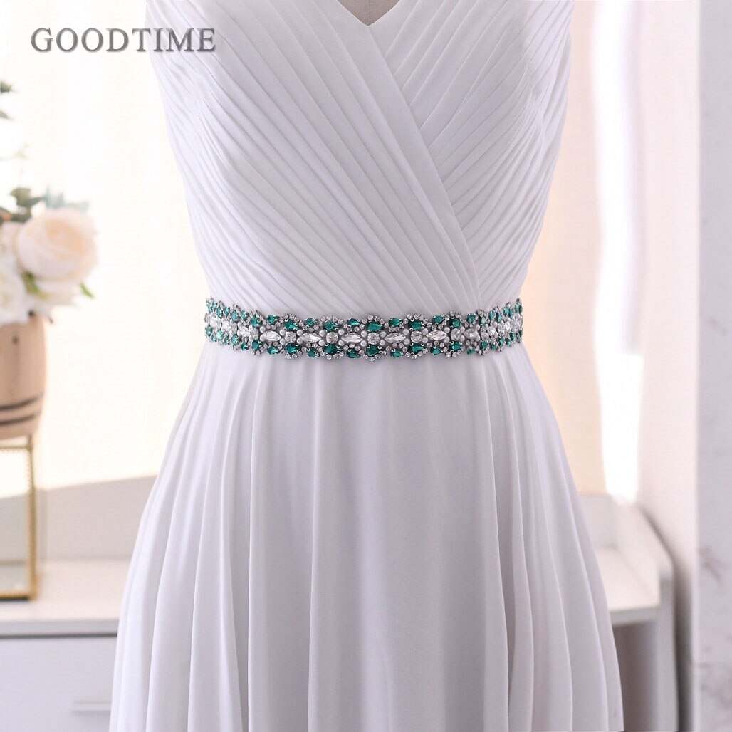 Luxe à la main couleur strass ceinture mariée mariage ceintures fleur Satin robe de mariée ruban ceinture demoiselle d&#39;honneur femmes habiller