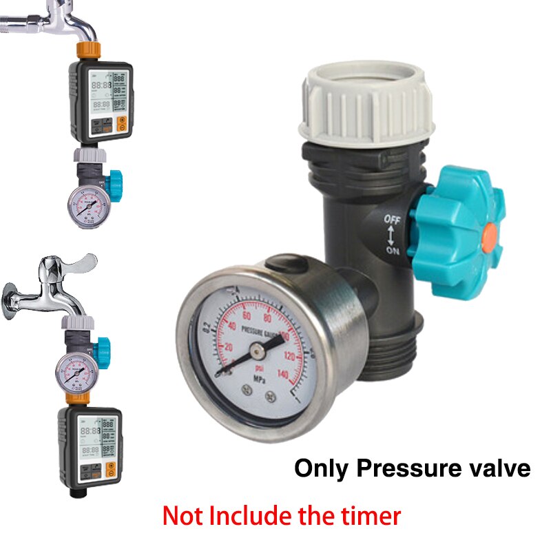 Irrigation Controller Waterproof Garden Watering Timer Automatic Garden Watering System: pressure valve