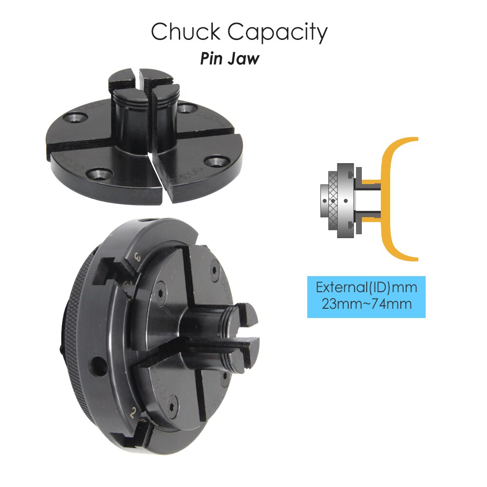 Woodworking Lathe Chuck Wood Spin Chuck Self-centering Linkage Bevel Gear Chuck Round Claw 4 Four-jaw Chuck