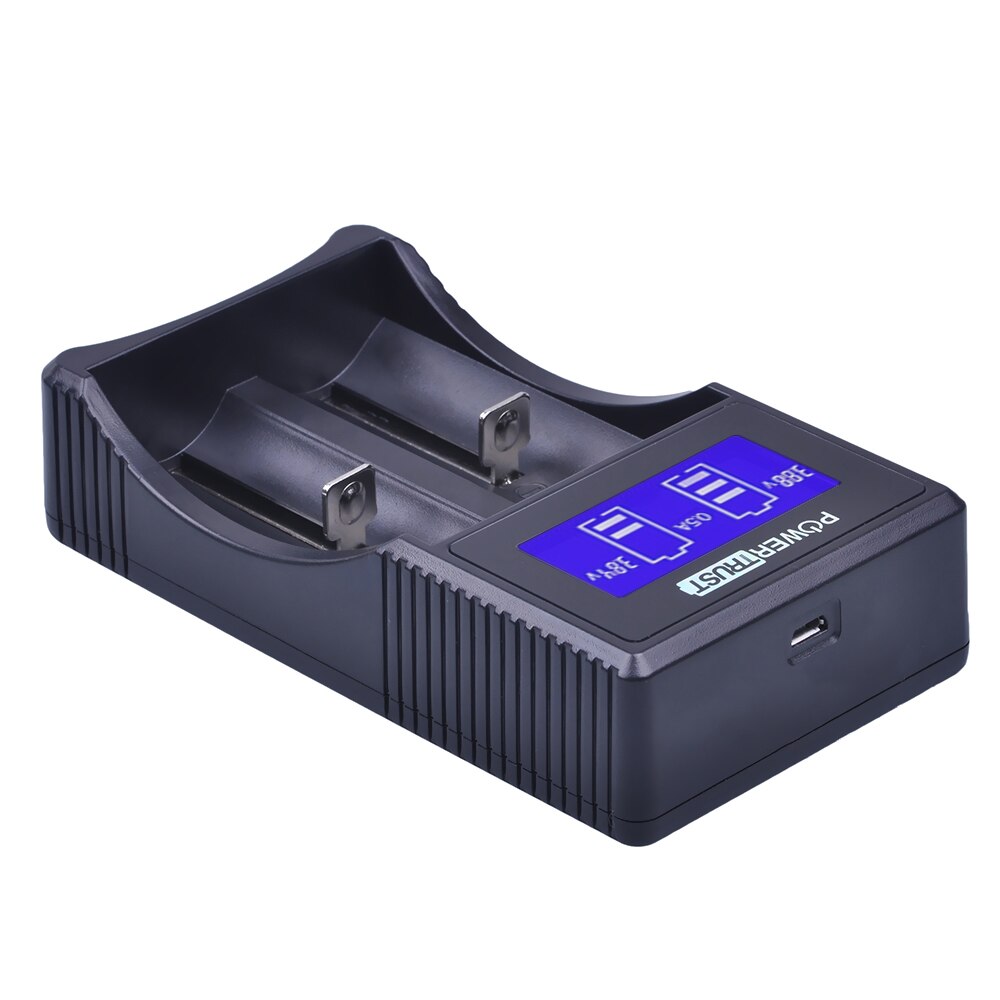 Universal Battery Charger - LCD Display - USB Output - for 18650 Li-ion, Ni-MH, Ni-Cd AA AAA C SC Batteries